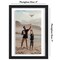Americanflat Floating Aluminum Picture Frame - Sleek Aluminum Photo Frame for Wall Display - Black Metal Molded Frame - Shatter Resistant Glass - Hanging Hardware